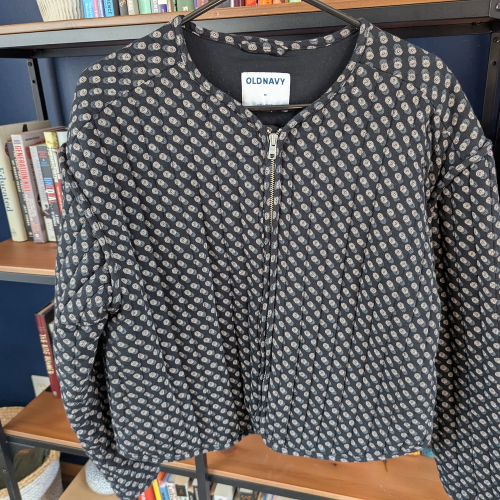 Old Navy Black Patterned Women's Jacket